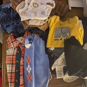 Bundle newborn baby boy clothes size 0-3 months